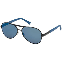 Timberland Men's Sunglasses - Matte Black Metal Frame Polarized Lens | TB9214 6102D