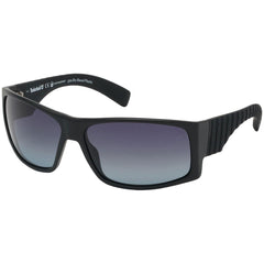 Timberland Men's Sunglasses - Matte Black Plastic Frame Smoke Lens | TB9215 6802D