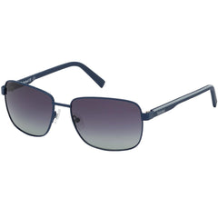 Timberland Men's Sunglasses - Matte Blue Metal Frame Polarized Lens | TB9196 5891D