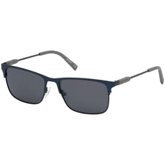 Timberland Men's Sunglasses - Matte Blue Metal Frame Polarized Lens | TB9212 5691D