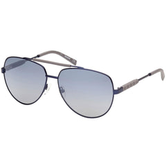 Timberland Men's Sunglasses - Matte Blue Pilot Frame Polarized Lens | TB9239 6191D