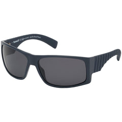 Timberland Men's Sunglasses - Matte Blue Plastic Frame Smoke Lens | TB9215 6891D
