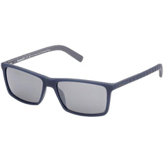 Timberland Men's Sunglasses - Matte Blue Plastic Frame Smoke Lens | TB9222 5691D