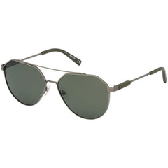 Timberland Men's Sunglasses - Matte Grey Metal Frame Polarized Lens | TB9210 5732D