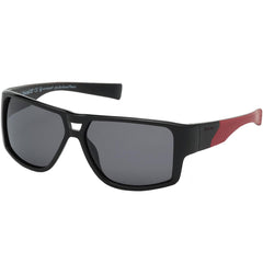 Timberland Men's Sunglasses - Shiny Black Full Rim Square Frame | TB9204 6001D