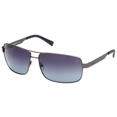 Timberland Men's Sunglasses - Shiny Dark Gunmetal Metal Frame Polarized | TB9225 08D