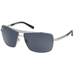 Timberland Men's Sunglasses - Shiny Light Nickeltin Metal Aviator Frame | TB9258 10D