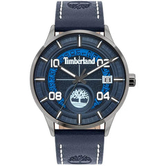 Timberland Men's Watch - SS Case Blue Dial Leather Strap | TDWGB2090302