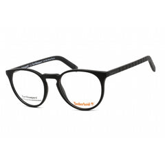 Timberland Unisex Eyeglasses - Matte Black Plastic Round Shape Frame | TB1681 002