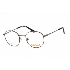 Timberland Unisex Eyeglasses - Shiny Gunmetal Round Metal Full-Rim Frame | TB1606 008