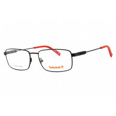Timberland Women's Eyeglasses - Full Rim Matte Black Metal Rectangular | TB1669 002