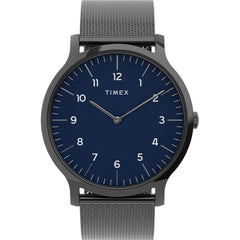 Timex Men's Quartz Watch - Norway Blue Dial Grey Mesh Bracelet | TW2T95200VQ