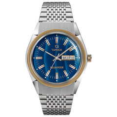 Timex Men's Quartz Watch - Q Reissue Bracelet Blue Falcon Eye Dial | TW2T80800ZV