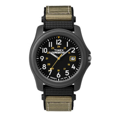 Timex Men's Strap Watch - Expedition Camper Quartz Black Dial Grey Nylon | T42571JV