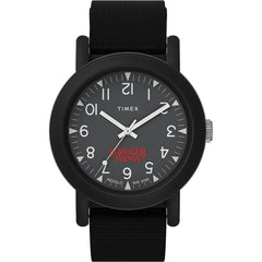 Timex Men's Watch - Camper X Stranger Things Fabric Strap Black Dial | TW2V50800YB