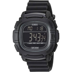 Timex Men's Watch - Command Alarm Black Silicone Strap Digital Dial | TW5M26100JT