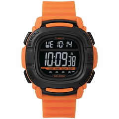 Timex Men's Watch - Command Digital Black Dial Orange Rubber Strap | TW5M26500