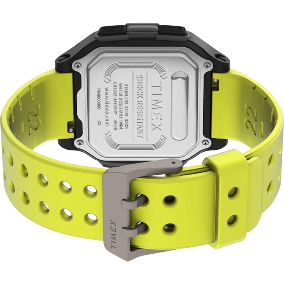 Timex Men's Watch Command Urban Digital Grey Dial Green Rubber Strap