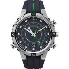 Timex Men's Watch - Expedition North Compass Blue Dial Silicone Strap | TW2V22100