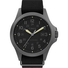 Timex Men's Watch - Expedition North Field Post Black Fabric Strap | TW2V03800JR