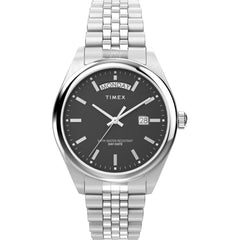 Timex Men's Watch - Legacy Black Dial Silver Stainless Steel Bracelet | TW2V67800VQ