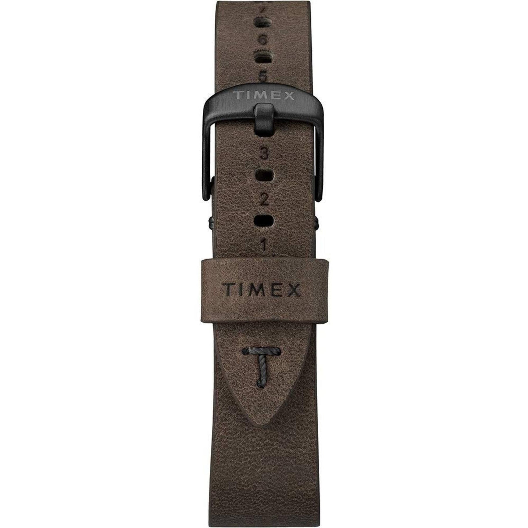 Timex Men's Watch MK1 Quartz Black Stainless Steel Case Brown Strap TW2R96900