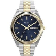 Timex Men's Watch - Waterbury Legacy Blue Dial Two Tone Steel Quartz | TW2V17500VQ