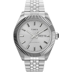 Timex Men's Watch - Waterbury Legacy Silver Dial Steel Bracelet Quartz | TW2V17300VQ