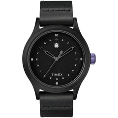 Timex Unisex Watch - Ghostly International Black Dial Canvas Strap | TW2U96800JR