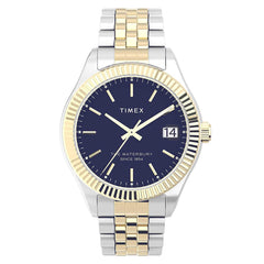 Timex Women's Quartz Watch - Waterbury Legacy Blue Dial Steel Bracelet | TW2V31600VQ