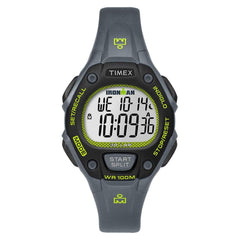 Timex Women's Strap Watch - Ironman Classic Chronograph Alarm Grey Resin | TW5M14000JV