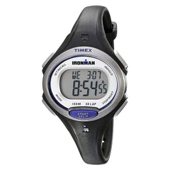 Timex Women's Strap Watch - Ironman Essential Chrono Alarm Black Resin| TW5K90000JV