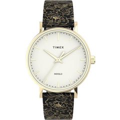 Timex Women's Watch - Fairfield White Dial Floral Pattern Strap Quartz | TW2U40700VQ