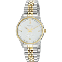 Timex Women's Watch - Waterbury Quartz White Dial Two Tone Bracelet | TW2R69500VQ