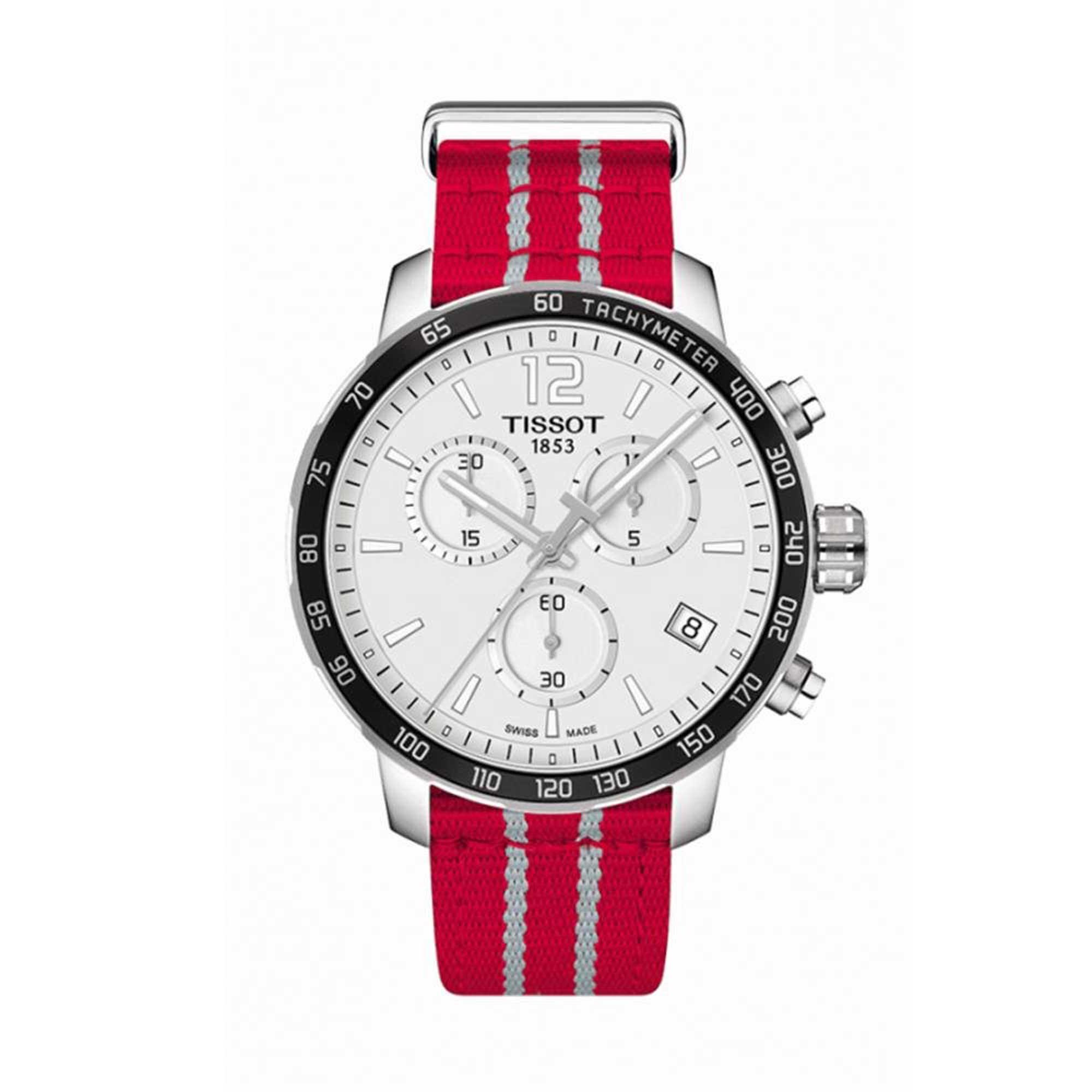Tissot Men's Chrono Watch - Quickster Houston Rockets Silver Dial ...