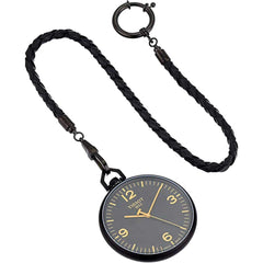 Tissot Men's Pocket Watch - Lepine Quartz Aluminum Case Black Dial | T8634099905700