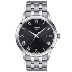 Tissot Men's Watch - Classic Dream Black Dial Silver Bracelet | T1294101105300