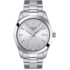 Tissot Men's Watch - Gentleman Silver Dial Stainless Steel Bracelet | T1274101103100