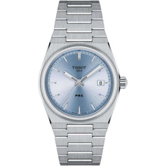 Tissot Men's Watch - PRX Quartz Sky Blue Dial Silver Bracelet | T1372101135100