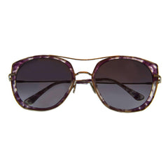 Tom Ford Havana, Gradient Bordeaux Round Sunglasses FT0760-5656T