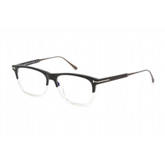 Tom Ford Men's Eyeglasses - Black/Crystal Plastic Square Shape Frame | FT5589-B 003