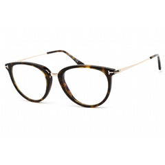 Tom Ford Men's Eyeglasses - Dark Havana Cat Eye Acetate/Metal Frame | FT5640-B 052