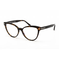 Tom Ford Men's Eyeglasses - Full Rim Cat Eye Dark Havana Plastic Frame | FT5639-B 052