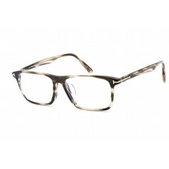 Tom Ford Men's Eyeglasses - Havana/Other Rectangular Plastic Frame | FT5681-F-B 056