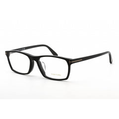 Tom Ford Men's Eyeglasses - Rectangular Shape Matte Black Plastic Frame | FT4295 002