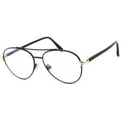 Tom Ford Men's Eyeglasses - Shiny Black Aviator Full-Rim Metal Frame | FT5684-B 001