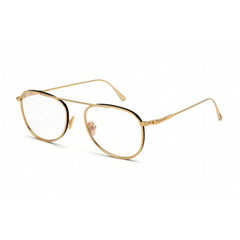Tom Ford Men's Eyeglasses - Shiny Deep Gold Pilot Metal Full-Rim Frame | FT5691-B 030