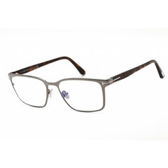 Tom Ford Men's Eyeglasses - Shiny Gunmetal Metal Rectangular Frame | FT5733-B 008