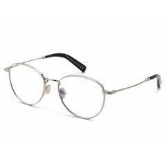 Tom Ford Men's Eyeglasses - Shiny Palladium Full-Rim Oval Metal Frame | FT5749-B 016