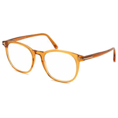 Tom Ford Men's Eyeglasses - Yellow/Other Full-Rim Plastic Oval Frame | FT5754-B 041